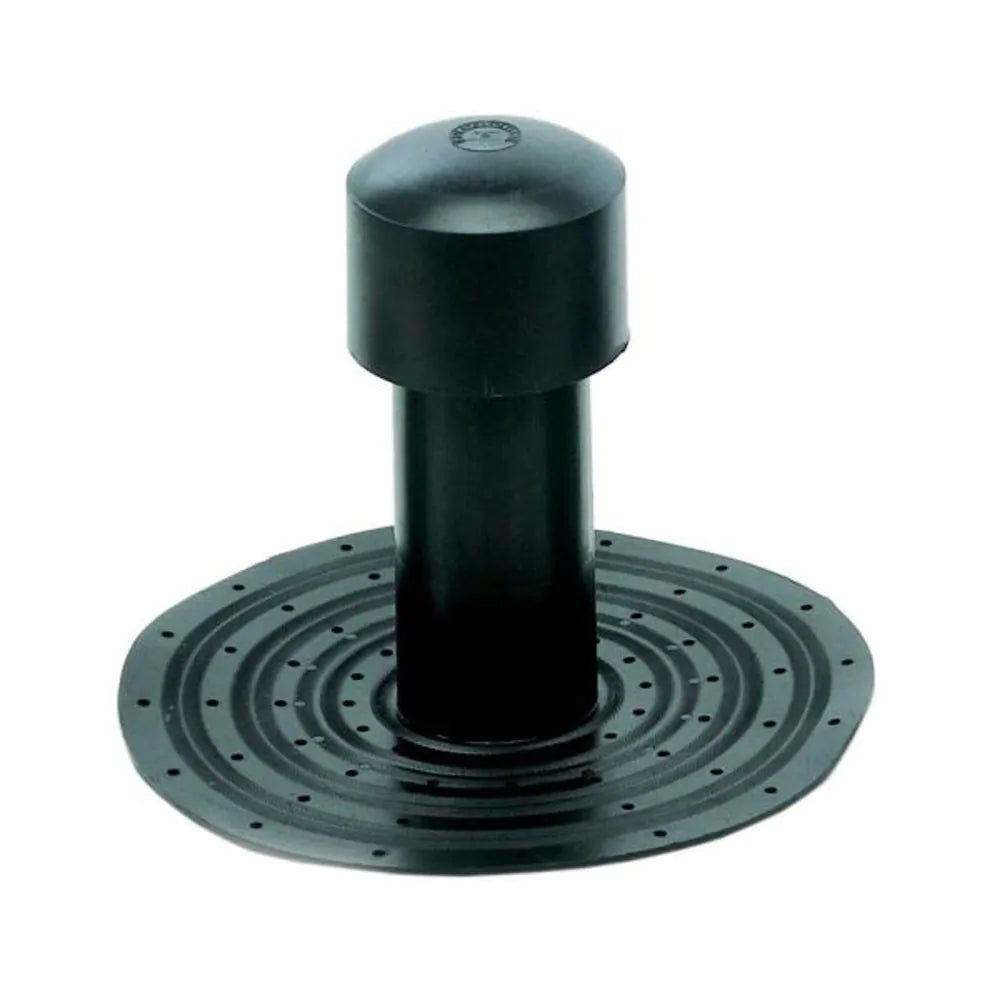Roof drainage outlets and vents.