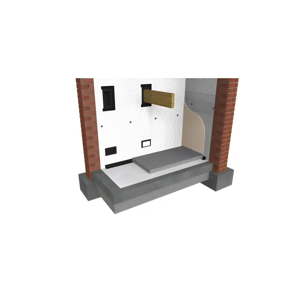 803 Non-Mesh Damp-Proof Wall Membrane - For direct plastering or rendering Waterproofing 503 membrane, Basement