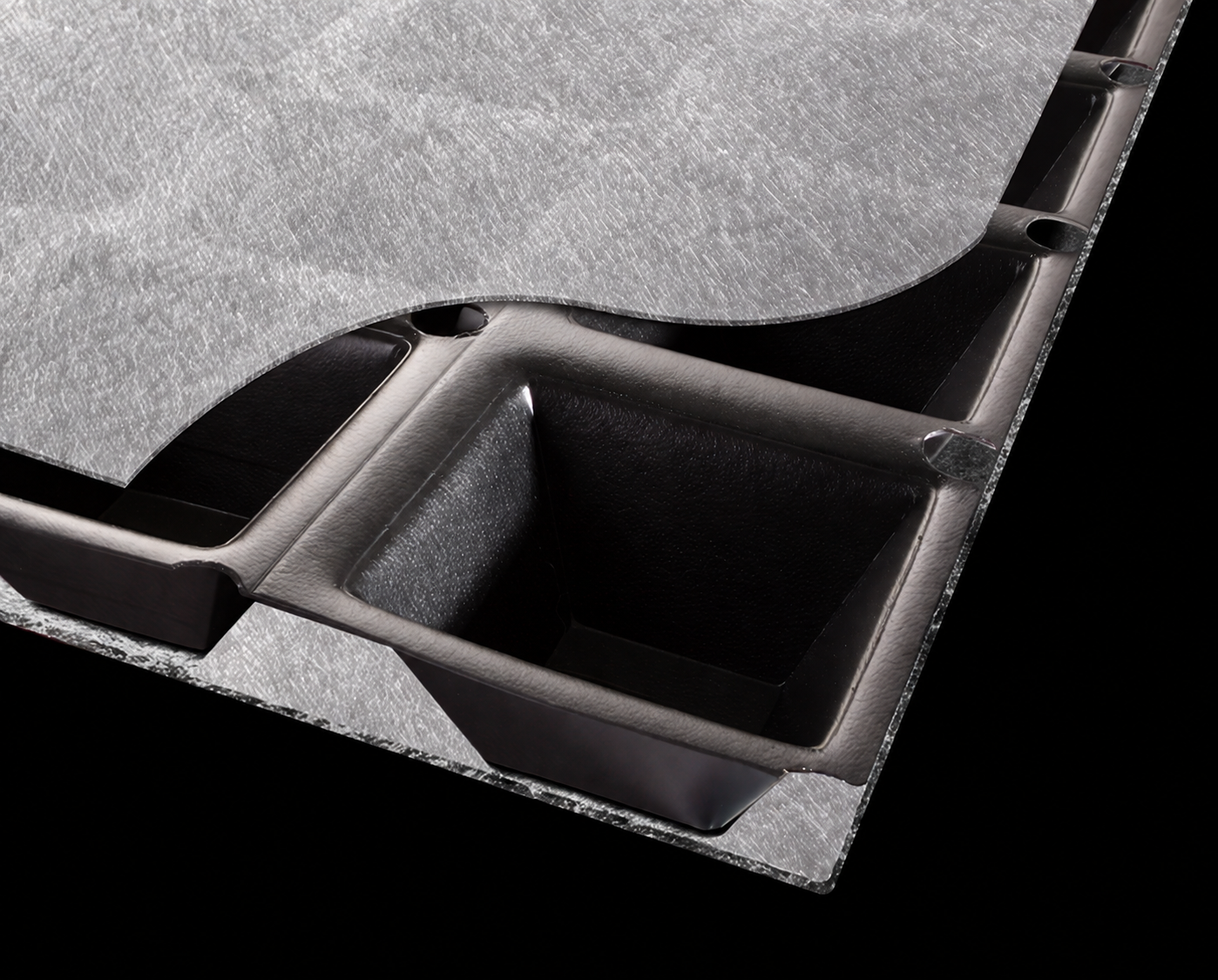 Green roof drainage layer HDPE geocomposite board with water retention and drainage core