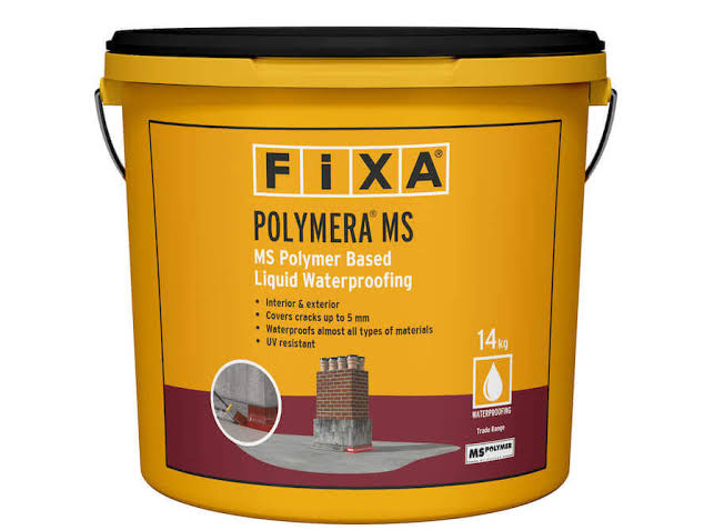 FIXA Construction Chemicals logo – Polymera MS and Polymera MS Fluid waterproofing membranes