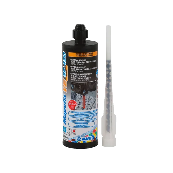 Mapefix VE SF Structural Chemical Anchor for Building Pros Concrete Fixings, Construction Anchoring, Cracked Concrete