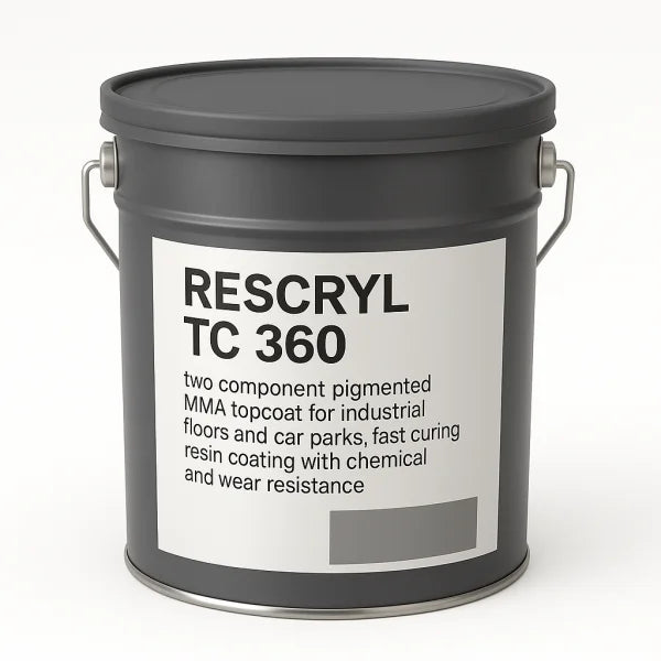 RESCRYL TC 360 MMA Topcoat Waterproofing Protective Coating Car Park Topcoat, Chemical Resistant Coating, Fast Curing