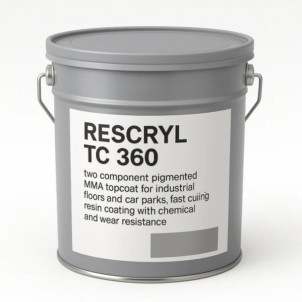 RESCRYL TC 360 MMA Topcoat Waterproofing Protective Coating Car Park Topcoat, Chemical Resistant Coating, Fast Curing