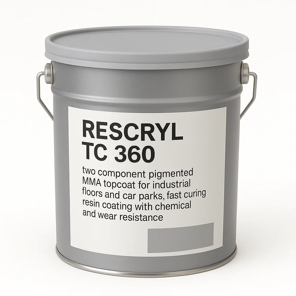 RESCRYL TC 360 MMA Topcoat Waterproofing Protective Coating Car Park Topcoat, Chemical Resistant Coating, Fast Curing