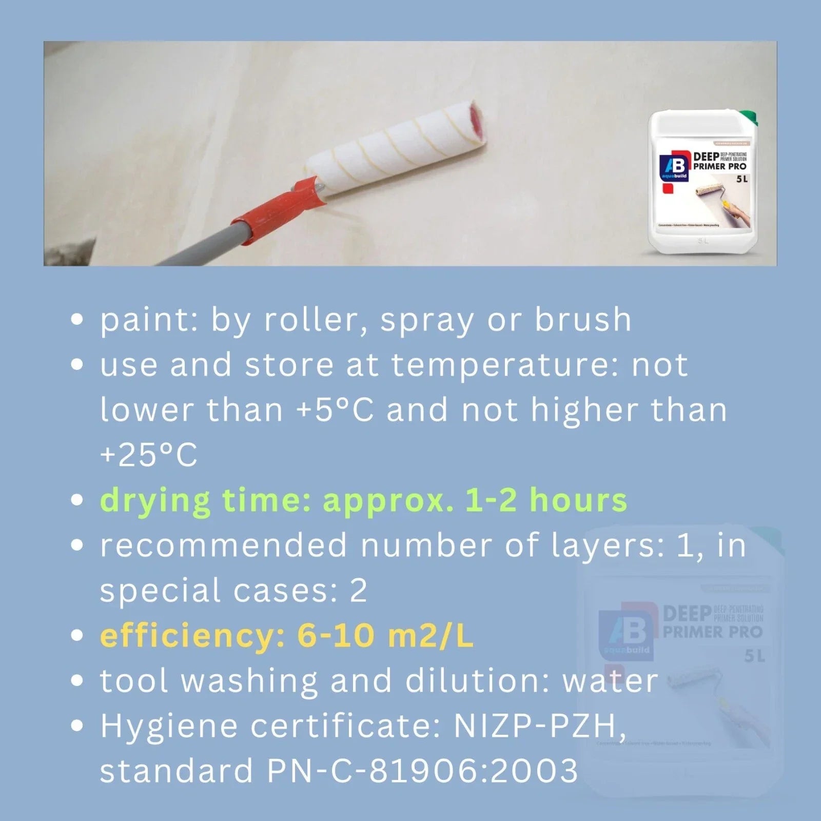 5l primer, acrylic primer, aqua build, breathable primer, brick primer