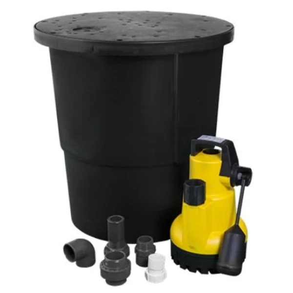 Buy Wykamol Black Sump Kit - Basement Pump Wykamol Basement, Basement Construction, Basement Drainage, Basement Pump,