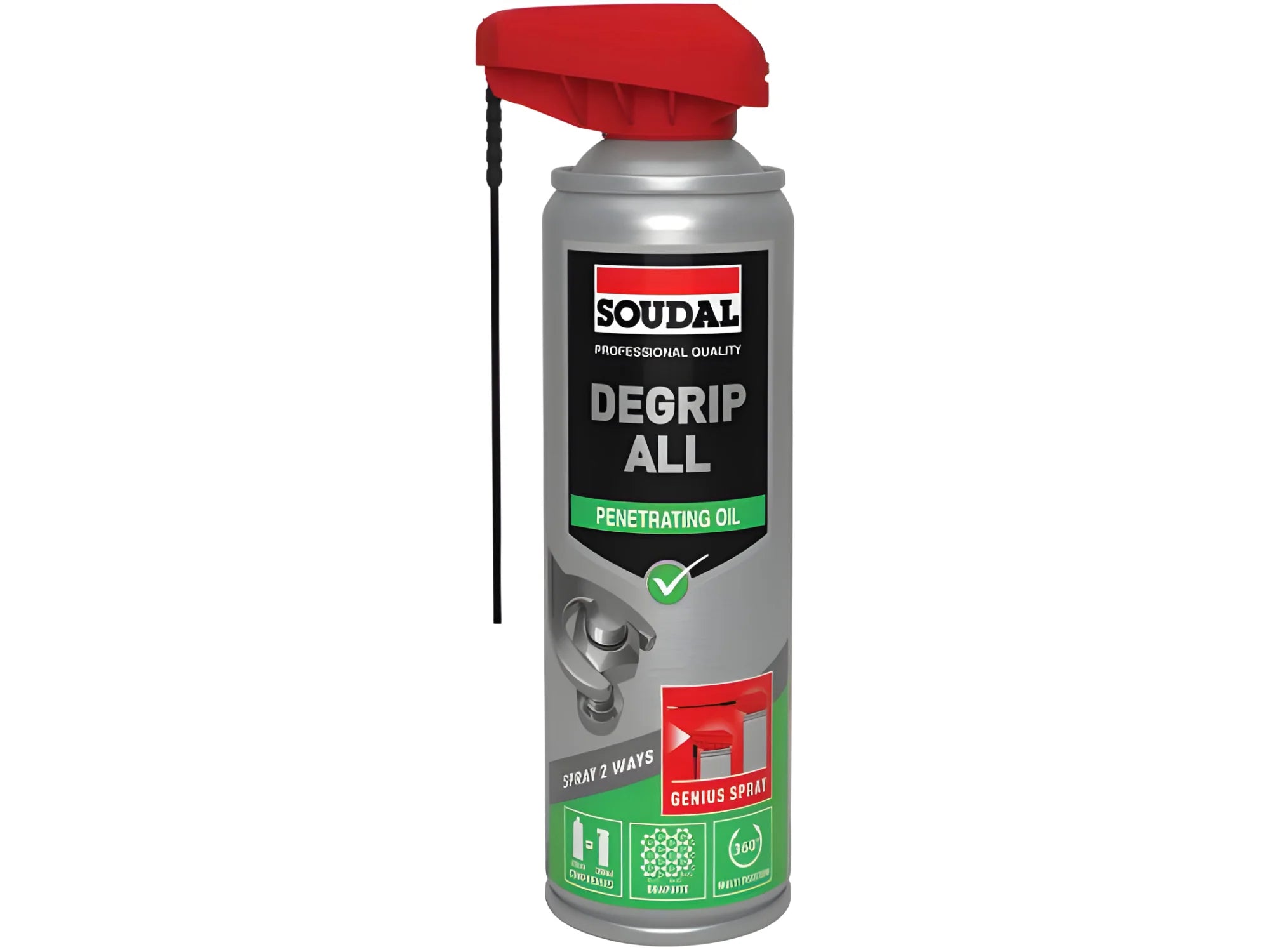 Soudal DEGRIP ALL - GENIUS SPRAY genius-range lubricant, Soudal genius-range, lubricant, lubricants, penetrating oil,