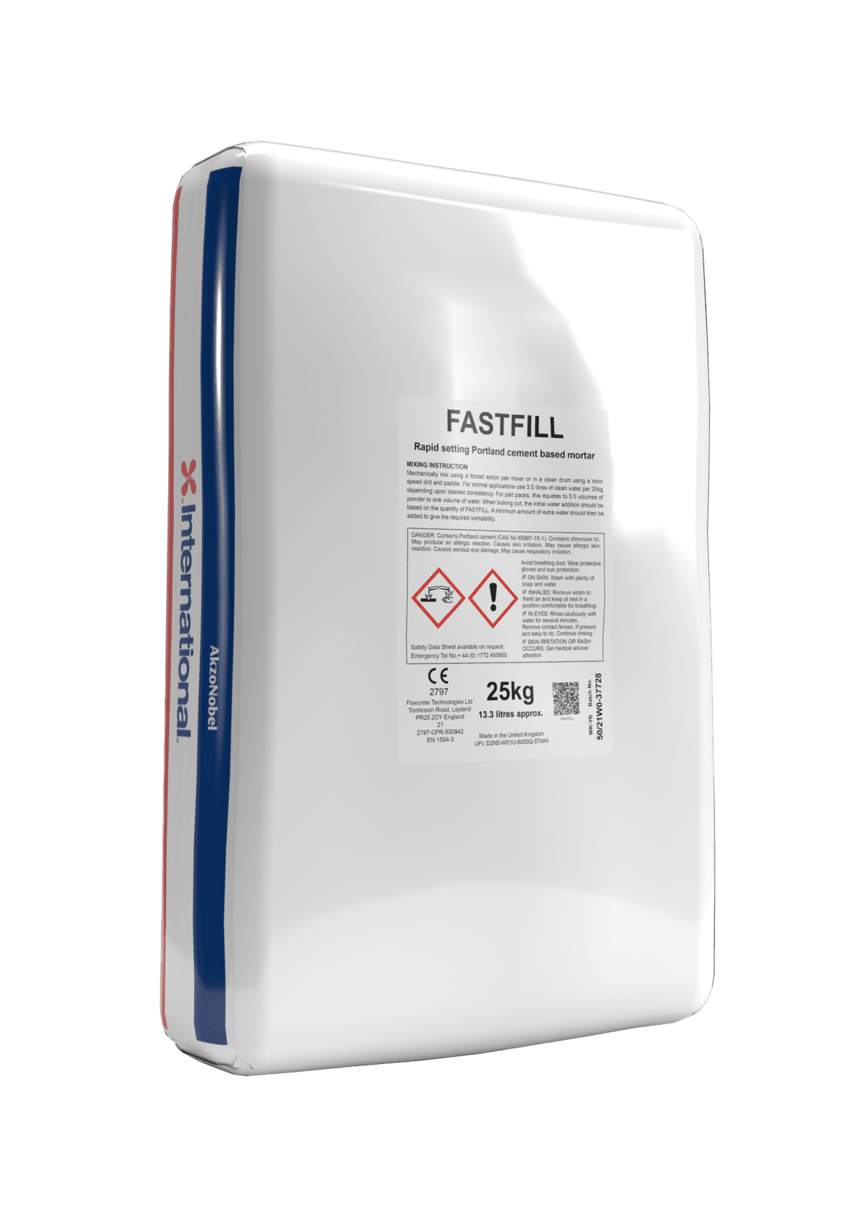 Fastfill R4 rapid setting concrete repair mortar product bag