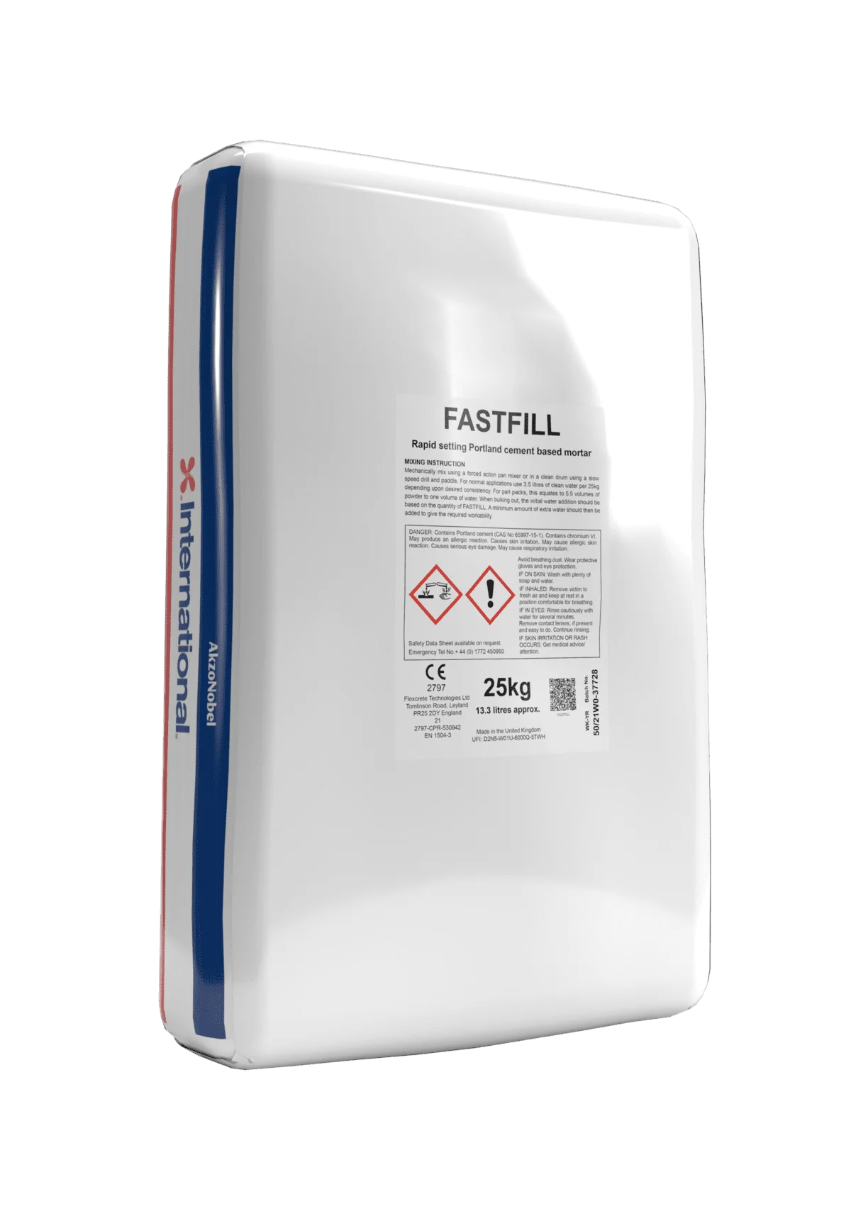 Fastfill R4 rapid setting concrete repair mortar product bag