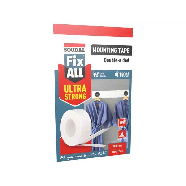 Fix ALL ULTRA STRONG Mounting Tape: Permanent Bond for Various Materials Soudal Soudal