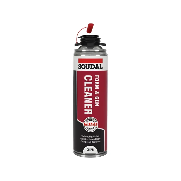 Effective Foam & Gun Cleaner - Fast & Easy PU Foam Applicator Gun Cleaning Solution Soudal gap filler, gap filling, gap