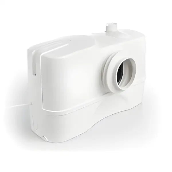 White Genix 130 Comfort macerator pump unit for bathroom waste disposal