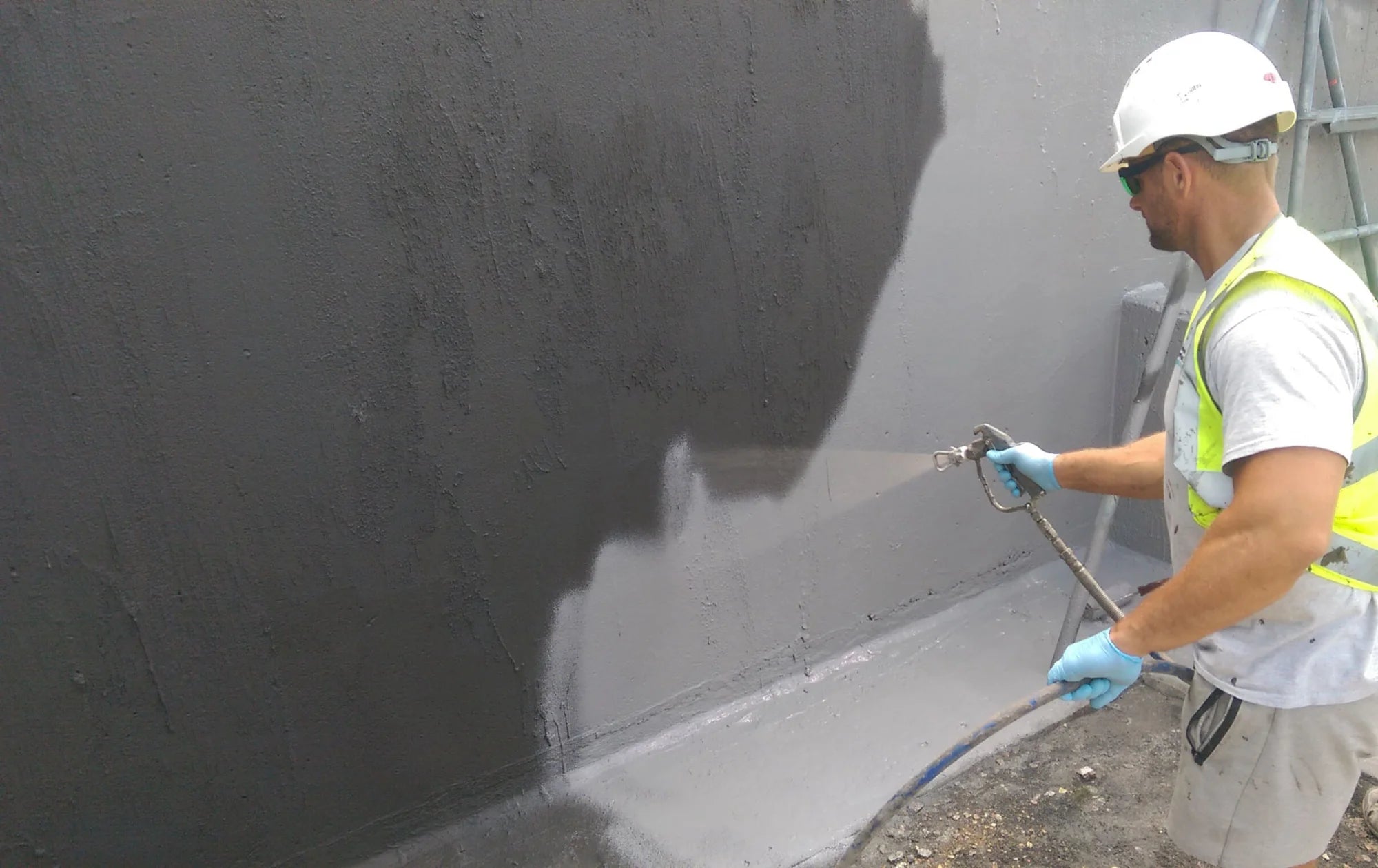 Hydrocoat 107F 2k Elastic - Flexible Cement Coating Waterproofing cementitious waterproofing, Liquid Coating, Newton,