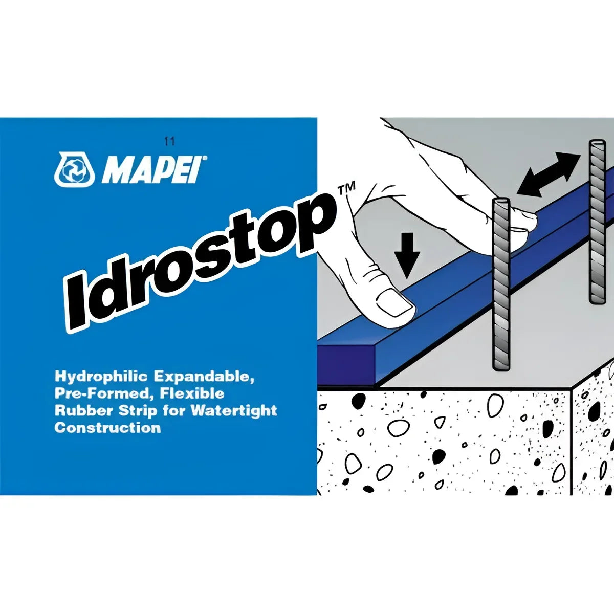 IDROSTOP Waterbar Watertight Concrete Seal Mapei Car Park Deck, Car Park Decks, Flat Roof, Flat Roof Coating, Podium