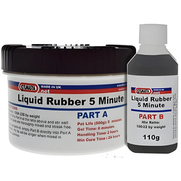 Liquid Rubber Rapid 5 Minute PU21 500g Sylmasta Rubber Repair, Rubber Repair System, Sylmasta Metal Repair
