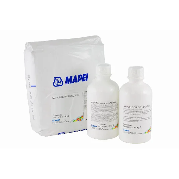 “MAPEFLOOR CPU/COVE polyurethane-cement mortar for covings and industrial flooring details – 21 kg kit”