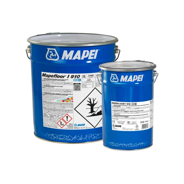MAPEFLOOR I 910 two-component epoxy binder in 15 kg packaging kit