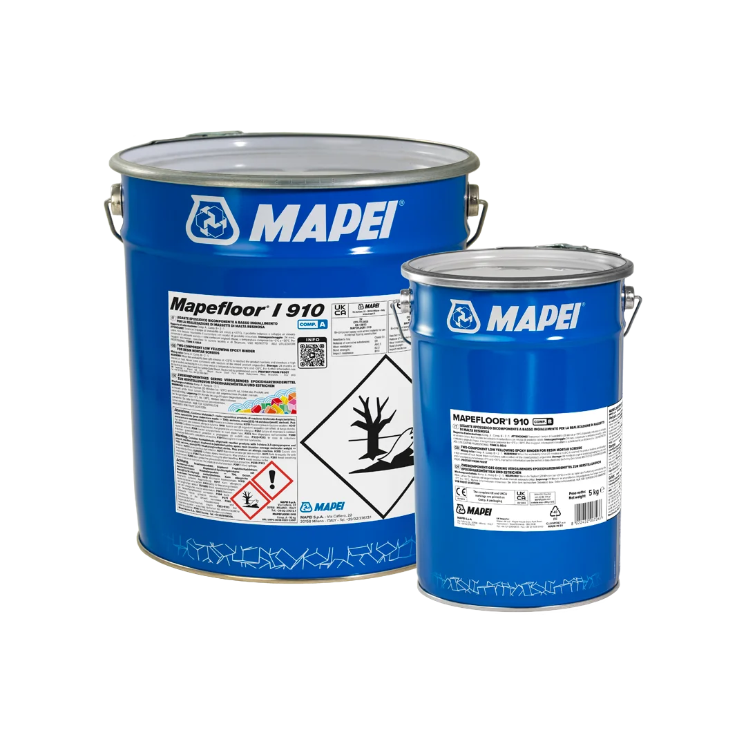 MAPEFLOOR I 910 two-component epoxy binder in 15 kg packaging kit