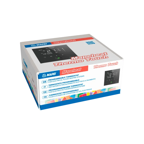 MAPEHEAT THERMO TOUCH Programmable Thermostat Mapei energy efficient thermostat, floor heating thermostat, heated flo,