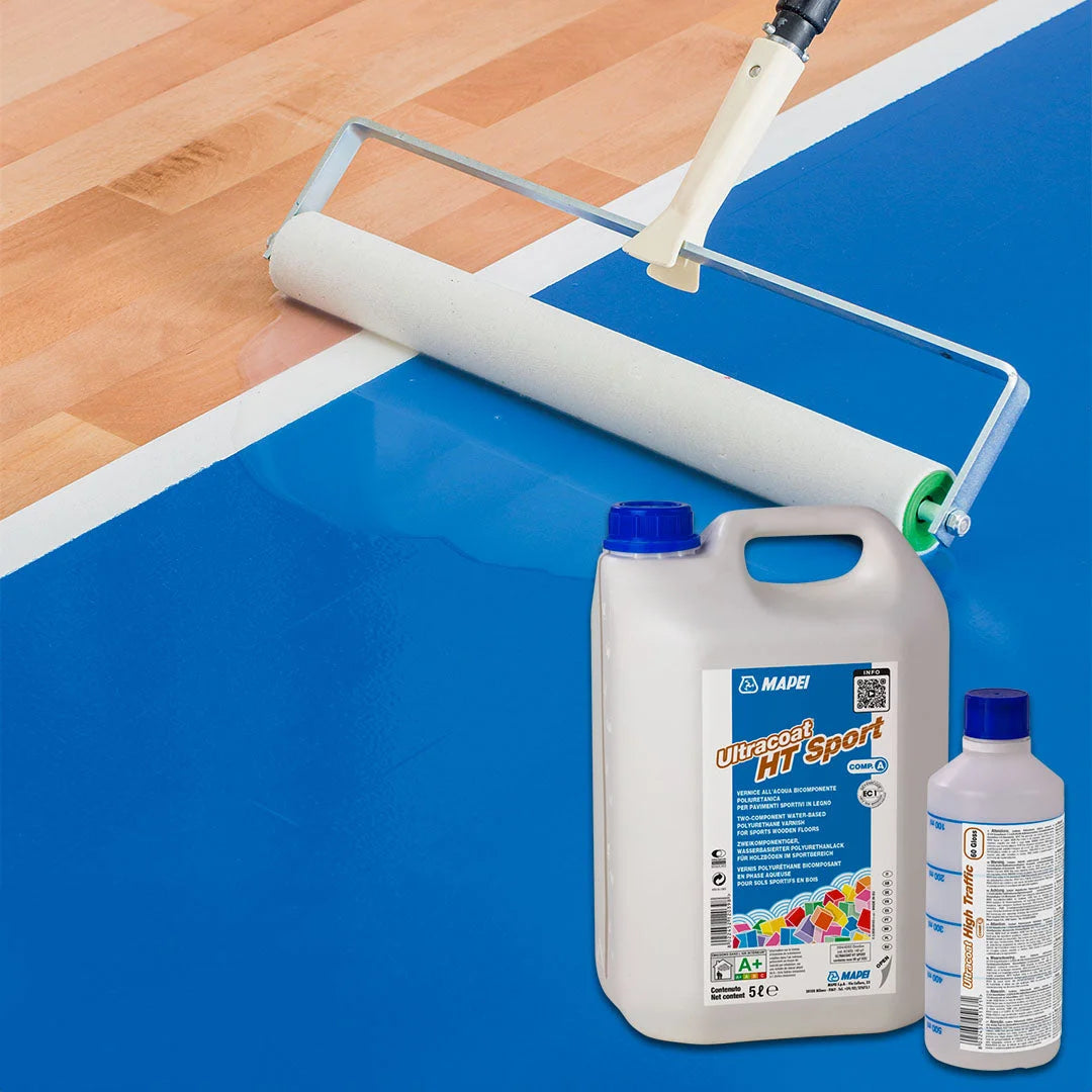 Mapei Ultracoat HT Sport Polyurethane Finish for Wood Floors basketball floor finish, chemical resistant varnish, dance