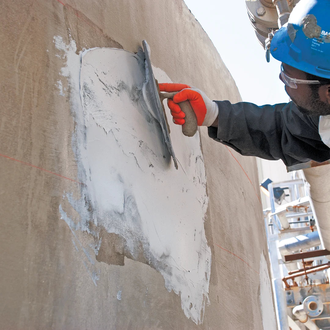 Mapei MapeWrap 11 – two-component thixotropic epoxy grout and adhesive for structural bonding and levelling of concrete and masonry surfaces.