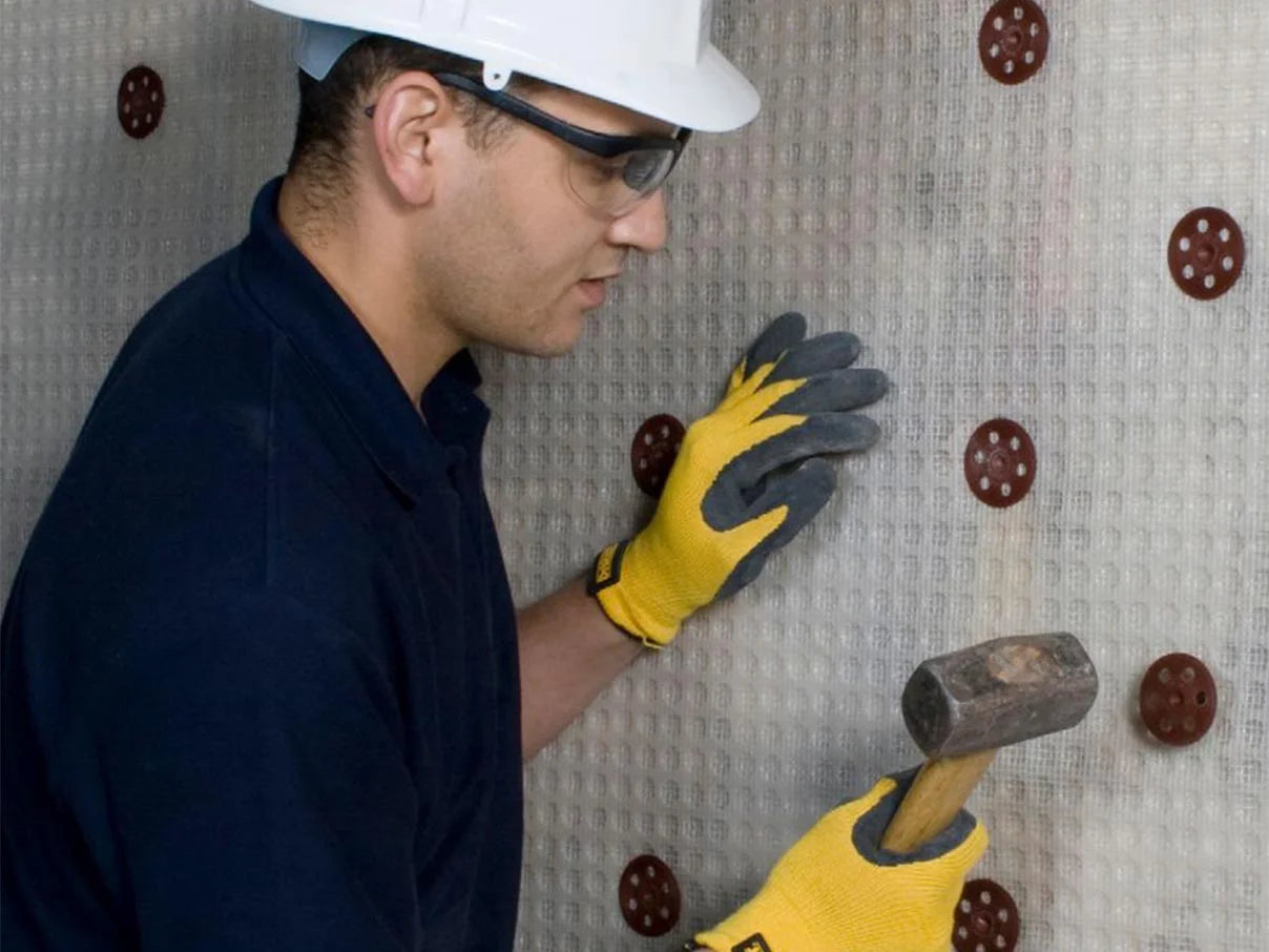 Newtonite 803 Lath Mesh Membrane Waterproofing Basement Membrane, Type C, CM8 Cavity Drain Mesh Membrane Type C BS