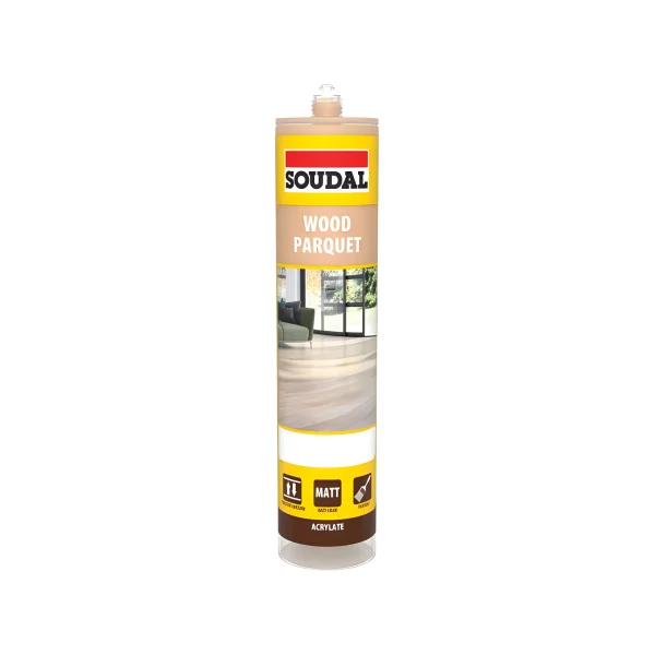 Soudal PARQUET & TIMBER SEALANT flooring-range joint Soudal flooring-range, joint sealant, laminate sealant, Parquet