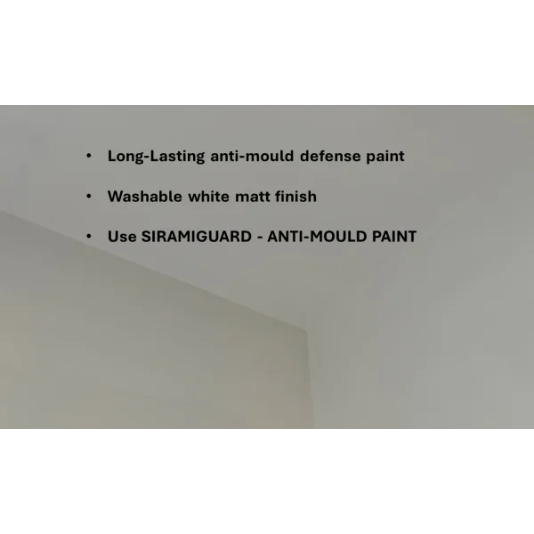 SIRAMIGUARD ANTI MOULD Clever Shield - Asset Protection Acrylic Coating, air tight wall coating, Anti Condensation