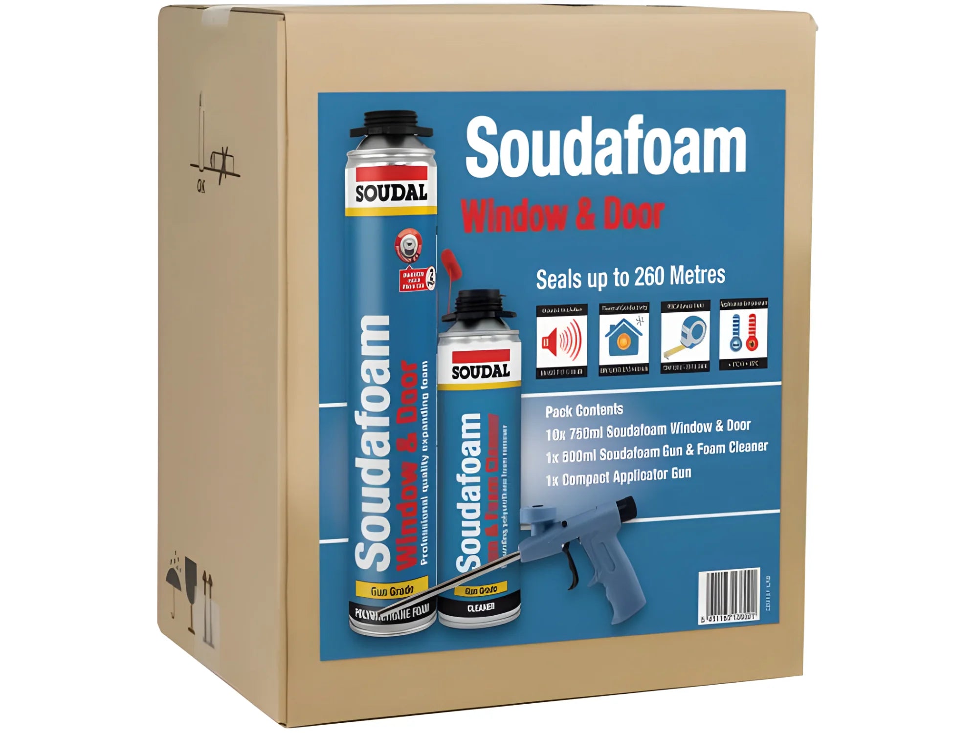 Soudal Soudafoam Window & Gun Grade Combi-Box Soudal gap filler, gap filling, gap sealant, gap-filller, Soudal