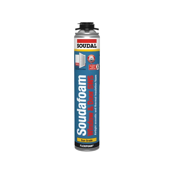 Soudal SOUDAFOAM WINDOW & SWS GUN GRADE acoustic foam, Soudal acoustic foam, Adhesive, Expanding Foam, foam filler, gap