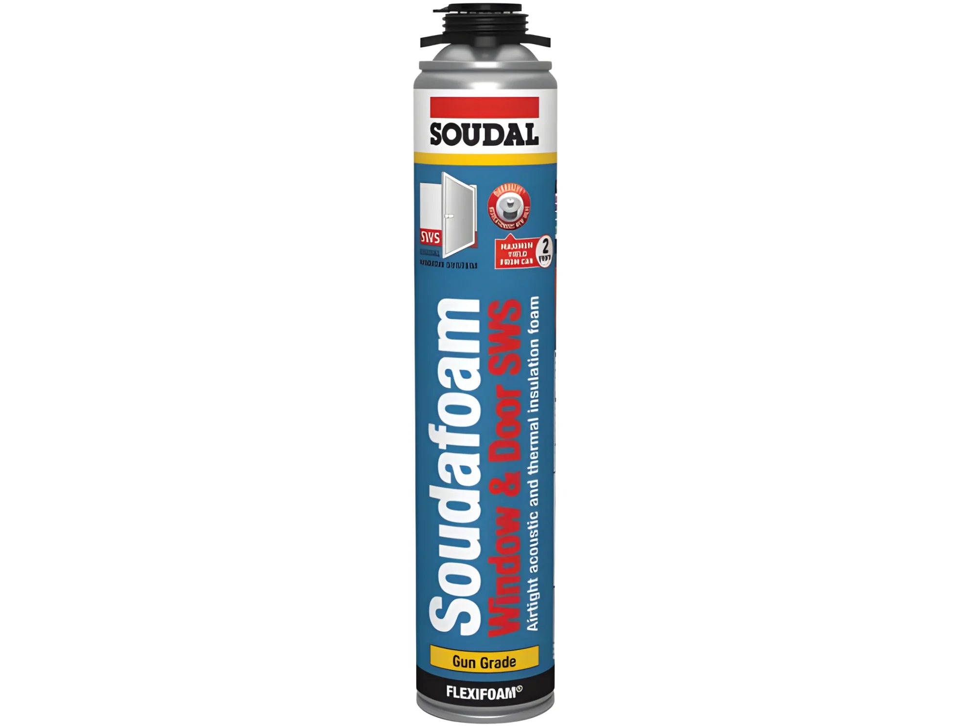 Soudal SOUDAFOAM WINDOW & SWS GUN GRADE acoustic foam, Soudal acoustic foam, Adhesive, Expanding Foam, foam filler, gap