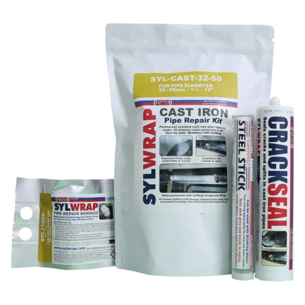 SylWrap Cast Iron Pipe Repair Kit Sylmasta Contractor Case, iron pipe repair, Multiple Repairs, Pipe Repair, Sylmasta