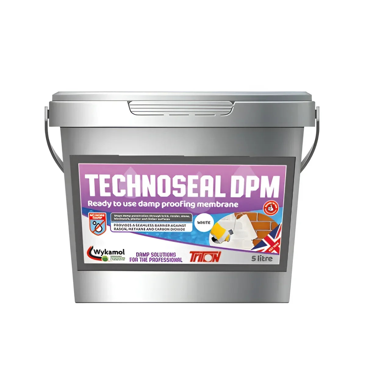 Technoseal DPM Black Radon Barrier & Waterproof Wykamol Damp, Damp Proof Coating, Damp Proof Membrane, Damp Proofing,