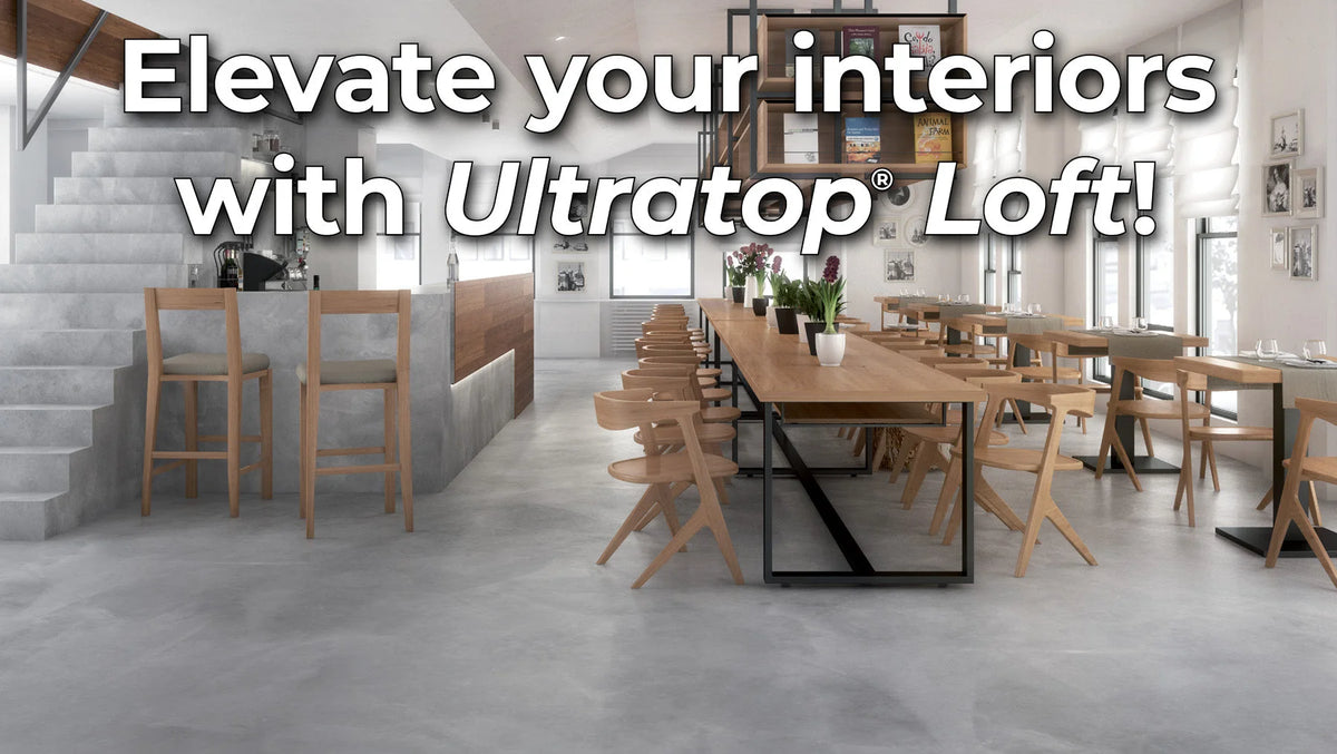 Ultratop Loft F 3 x 5kg ULTRATOP LOFT F coarse-textured paste, durable natural finish for decorative floors & walls.