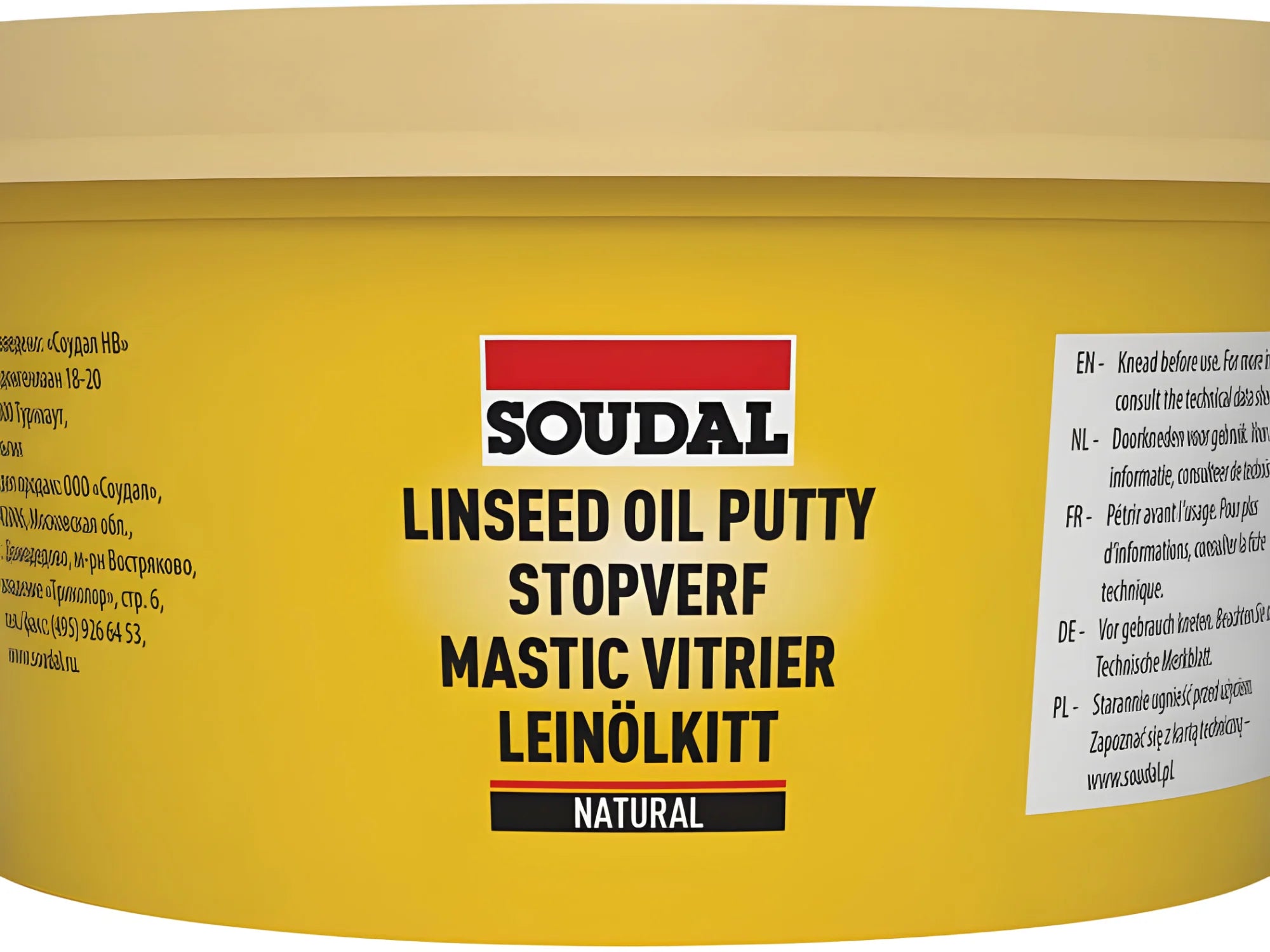Soudal Universal Putty glass-glazing Soudal glass-glazing • Soudal gap filler, gap filling, gap sealant, gap-filller,