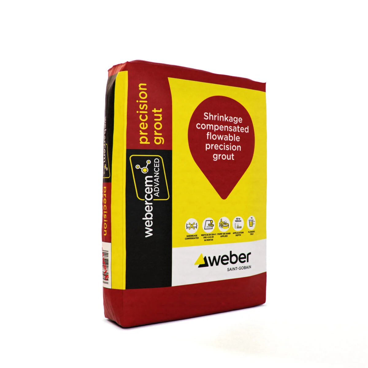 webercem advanced precision grout non shrink cementitious grout bag
