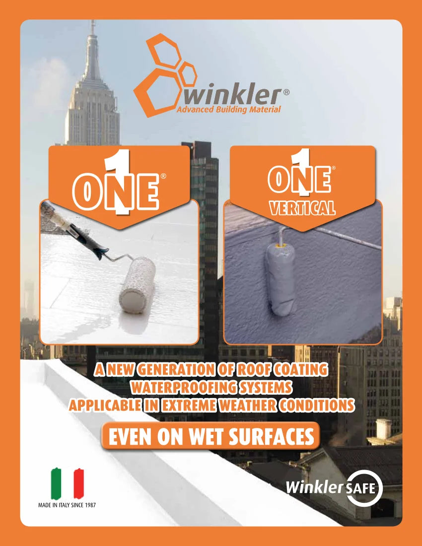 Winkler ONE - Liquid Roof Membrane Vertical Winkler Flat Roof, Flat Roof Coating, Flat Roof Waterproofing, Liquid