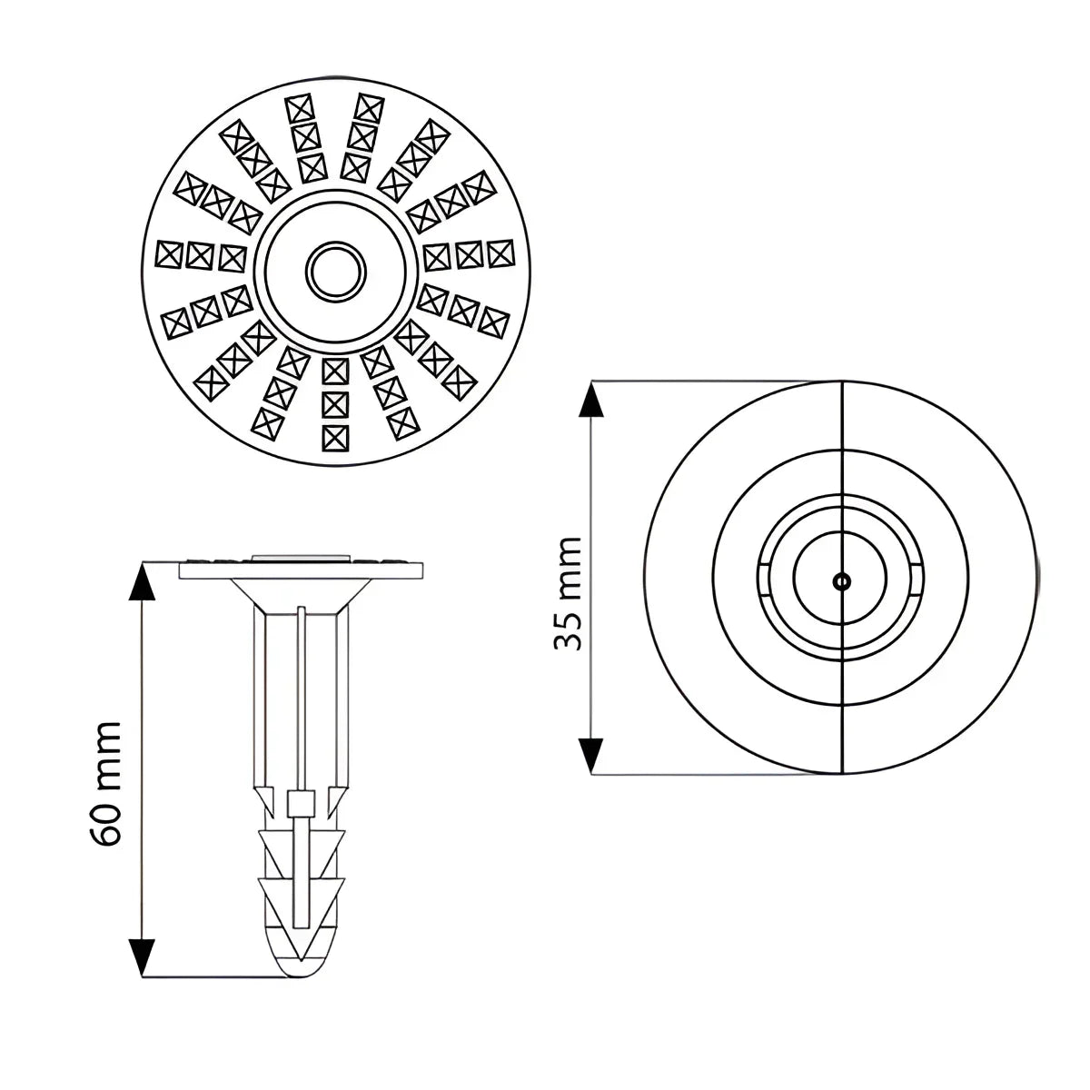 Wykamol CM Brick Plugs for Waterproof Coatings Wykamol A1, Ancillaries - Plugs, Brick Plugs, Brick Plugs Washers, Type C