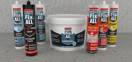 A range of hybrid polymer sealants and adhesives from Soudal are the perfect answer to all interior and exterior bonding, filling and sealing jobs. Use on porous, non-porous, wet and humid surfaces, even underwater.