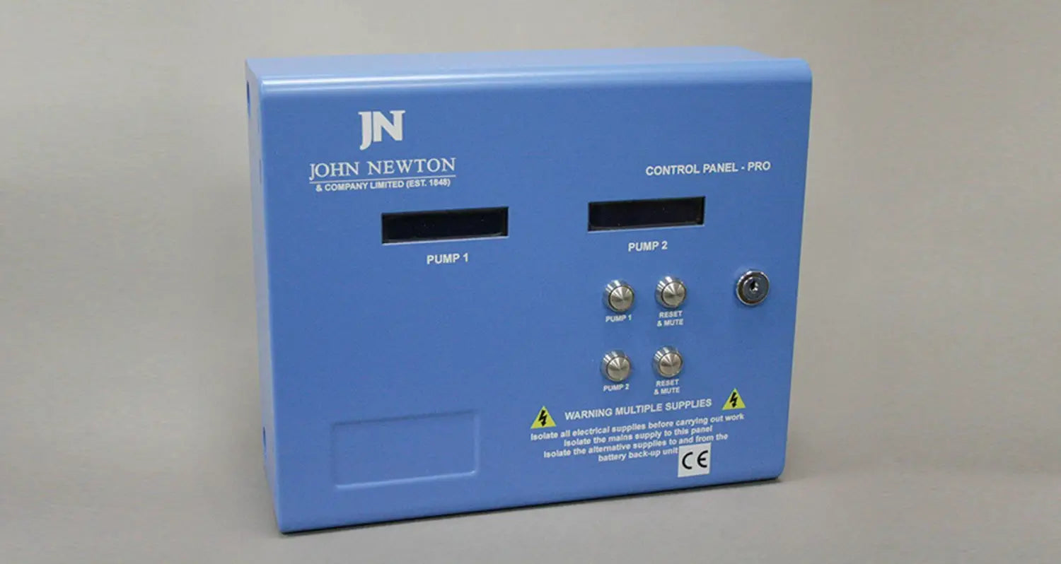The Newton Control Panels are class-leading pump control panels with many unique features, which have been designed by Newton Waterproofing Systems to provide the ultimate in pump operation and diagnostics.