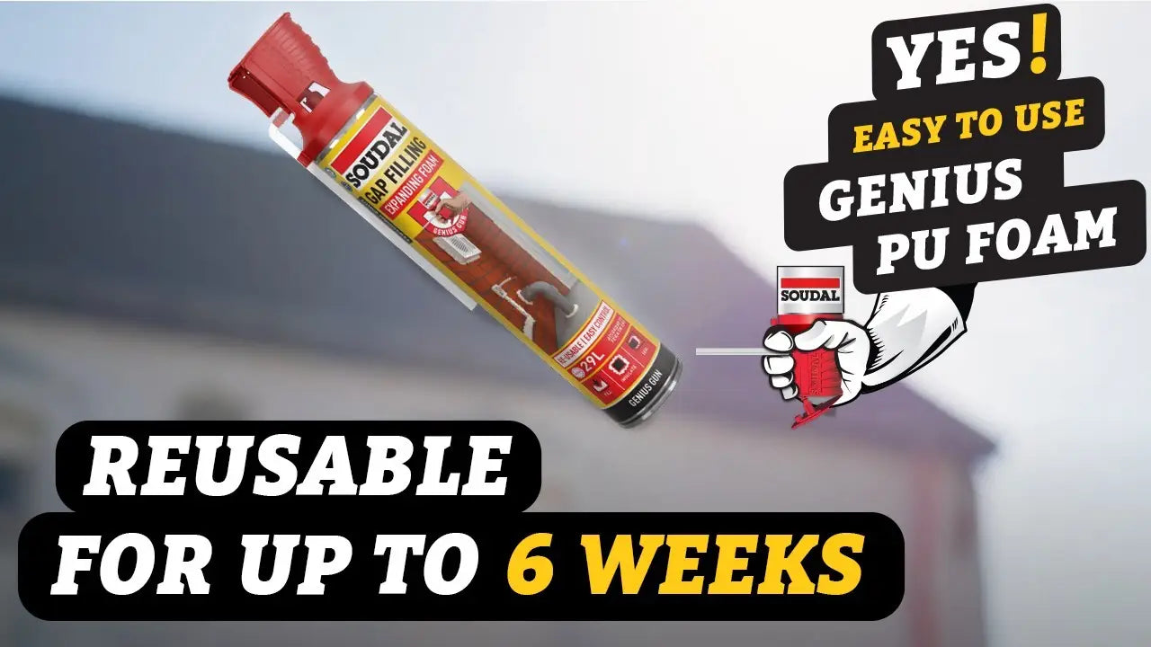 Clever Shield supplies the Soudal Genius Range, an innovative collection of one-handed application foams, adhesives, and sealants designed for effortless sealing, bonding, and gap filling. 