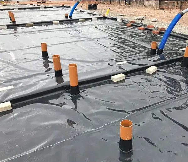 Wykamol Quadproof gas membrane barrier for radon and methane protection