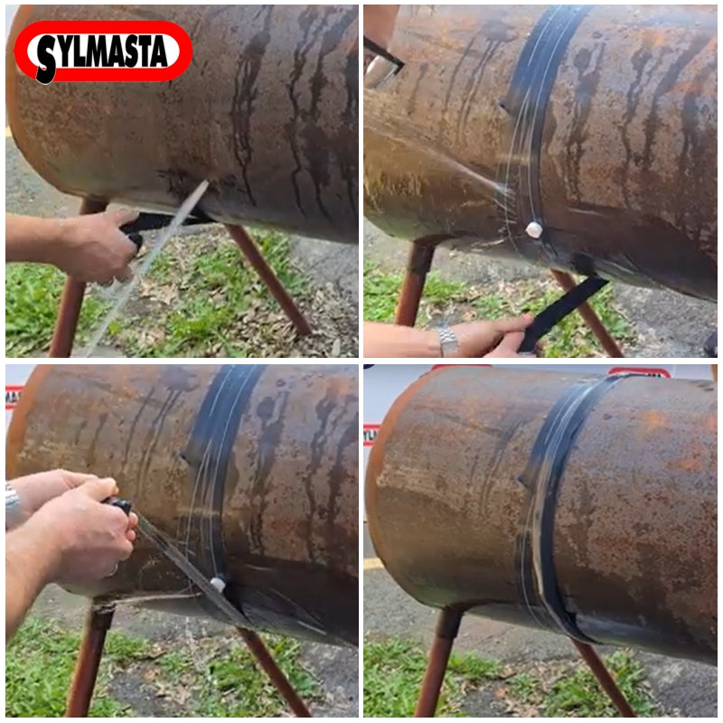 SylPad Pressure Resistance Multiplier installed between Wrap & Seal layers on a large diameter pipe repair