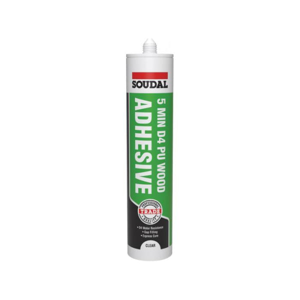 5 Min Gel PU Wood Adhesive Tr UK - 290ml x 12 Units / Clear