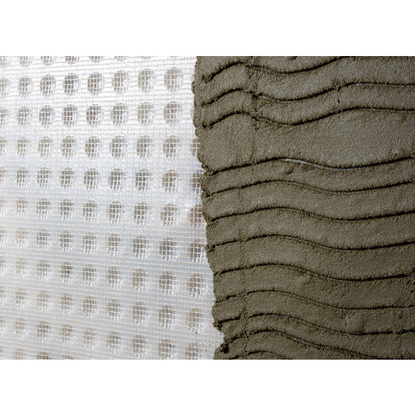 CDM Mesh Membrane - BBA certified, 3mm meshed cavity drain membrane for below ground – the meshed surface provides an excellent ’key’ for lime mortars, renders, plasters or dabbed plasterboard.