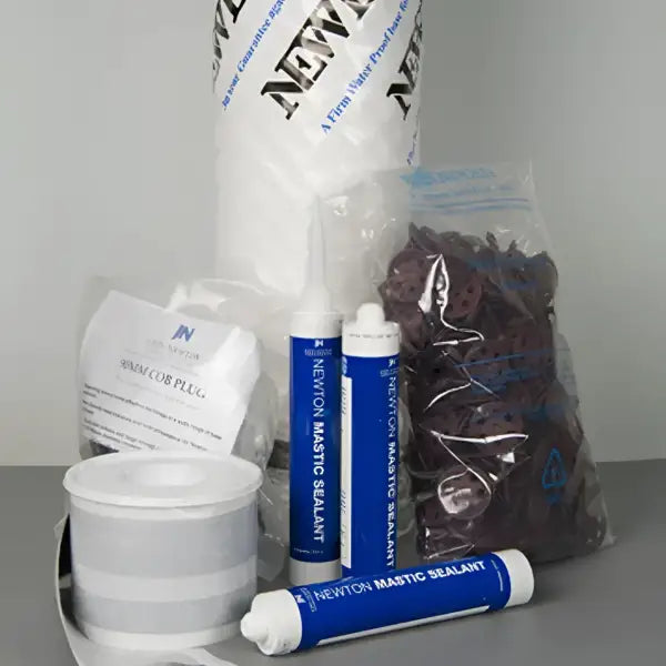 803 Non-Mesh Large Kit 40m2 - Damp Proofing Pack for Impermeable Surfaces Waterproofing Cavity Drain Membrane, Type C,