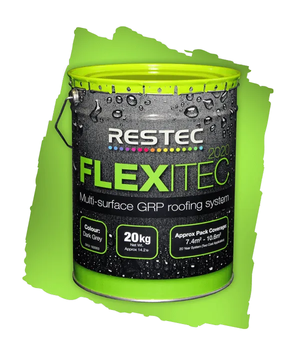 FLEXITEC 2020 is a flexible, single resin GRP system that has revolutionised the liquid roofing industry with full overlay and new deck capabilities.