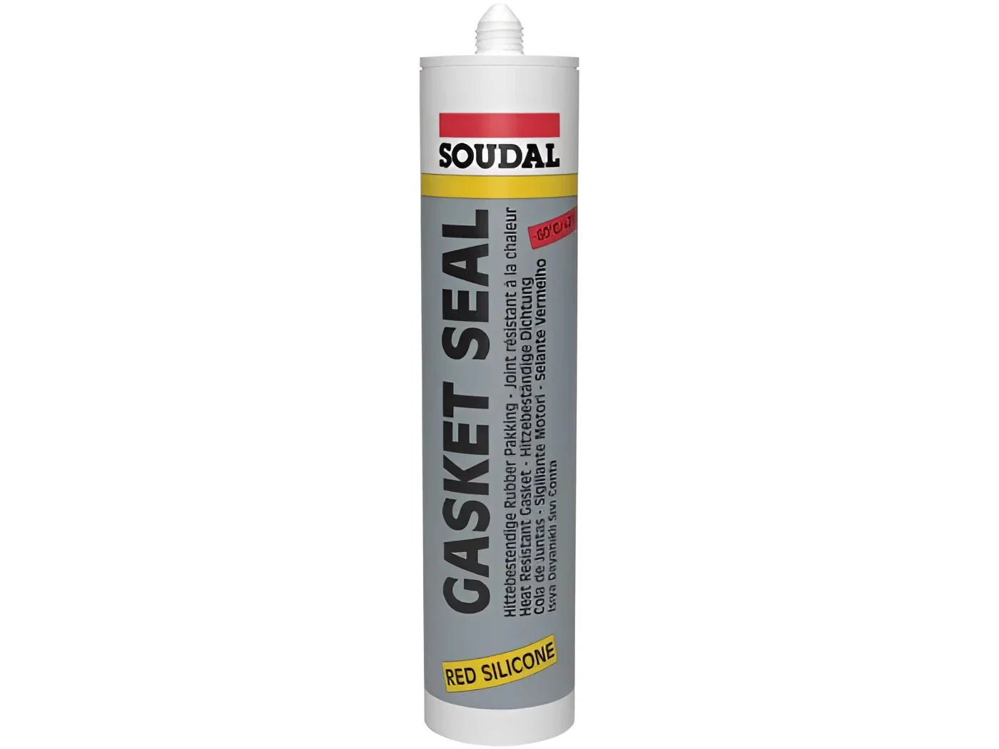 High temperature silicone sealant is applied to engine components to create a heat resistant seal