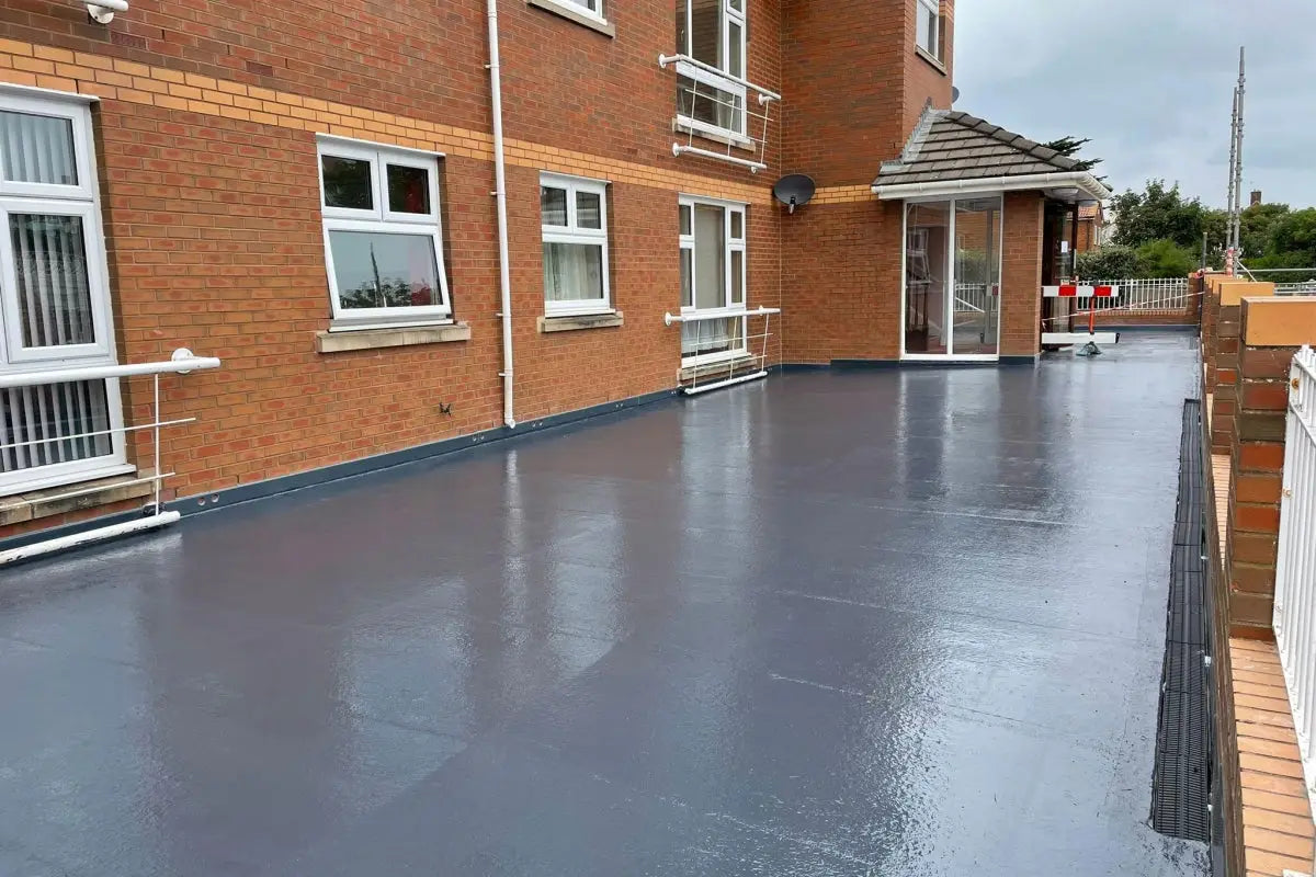 Hydradek paint on waterproof roof and balcony coating