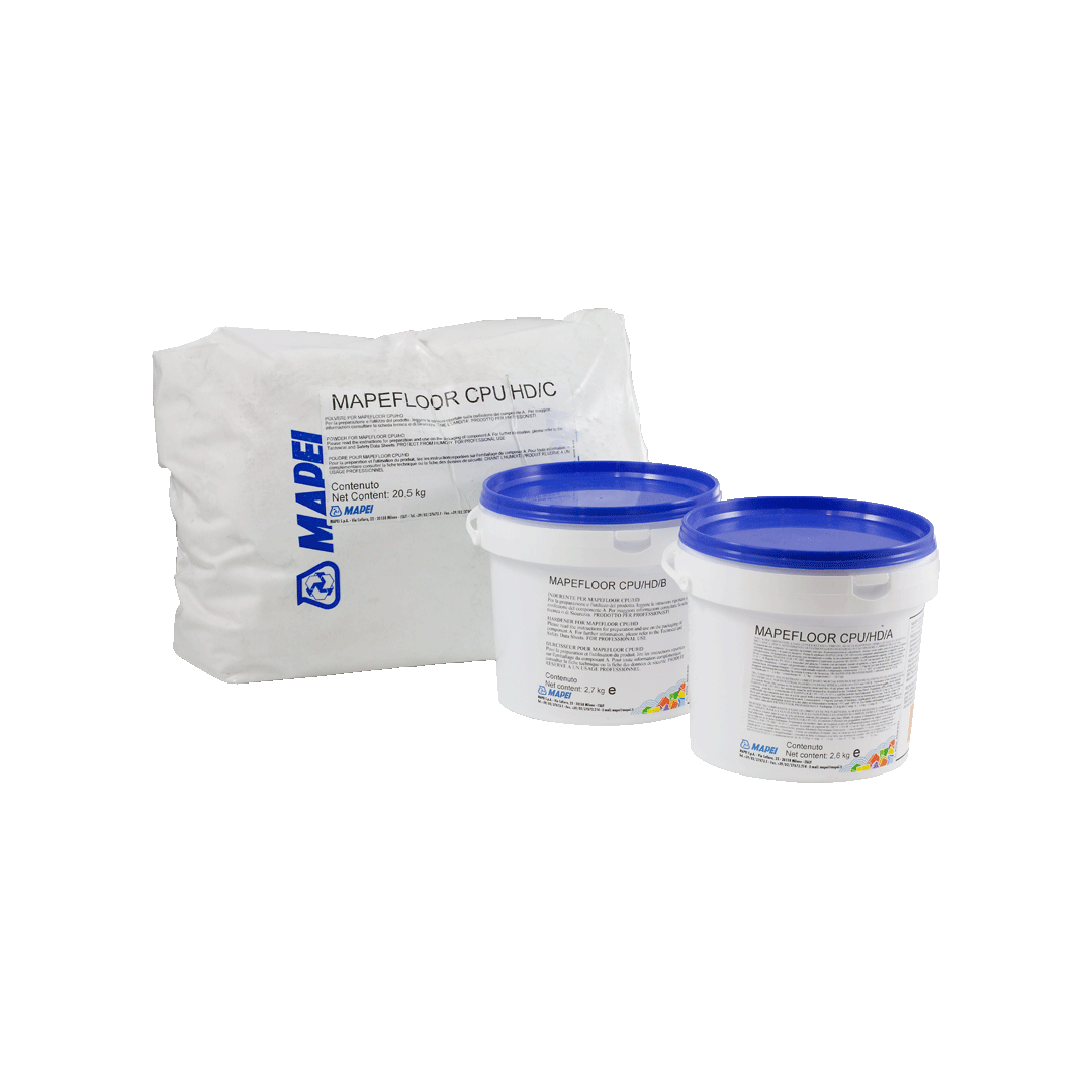 “MAPEFLOOR CPU/HD high-strength polyurethane-cement mortar for industrial floors – 25.8 kg kit”